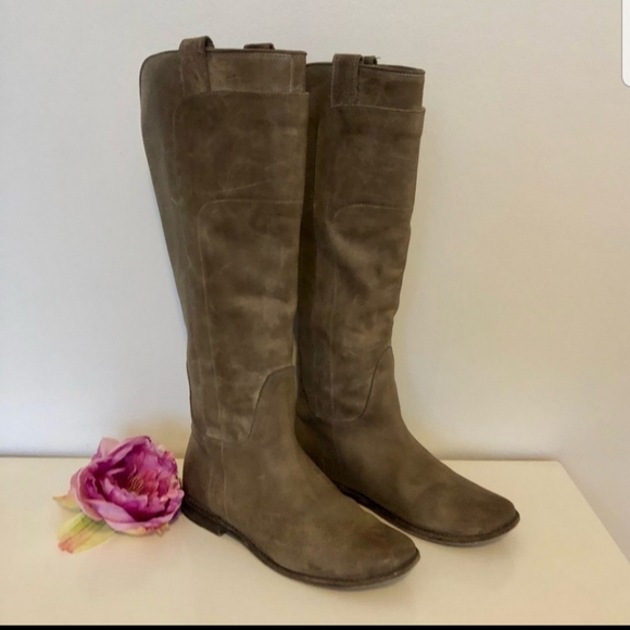 FRYE Boots Paige Tall Riding Boots Leather size 6.5 - Picture 2 of 4